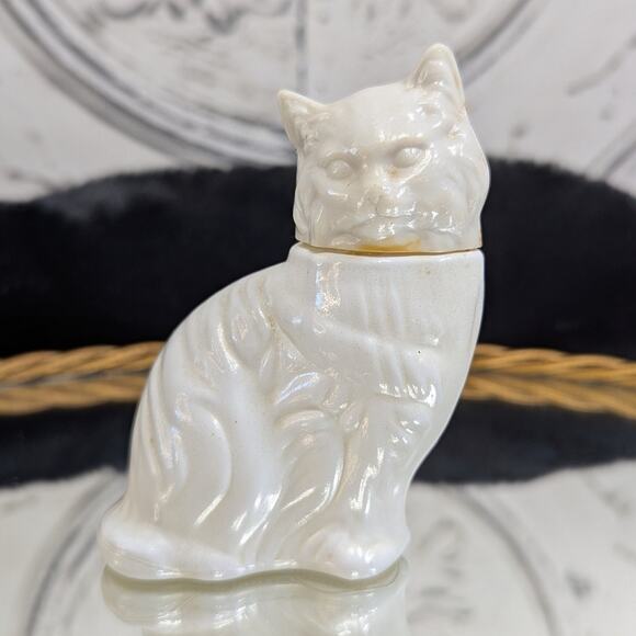 Avon Other - Avon Vintage “Persian Kitty Cat” Milk Glass Perfume Bottle, Empty, Pre-Owned